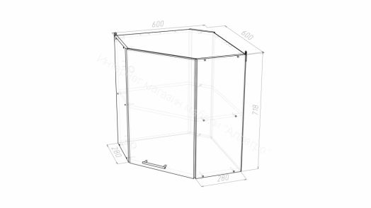 Кухонный гарнитур Лоретта гранд прайм 2600х1400 мм