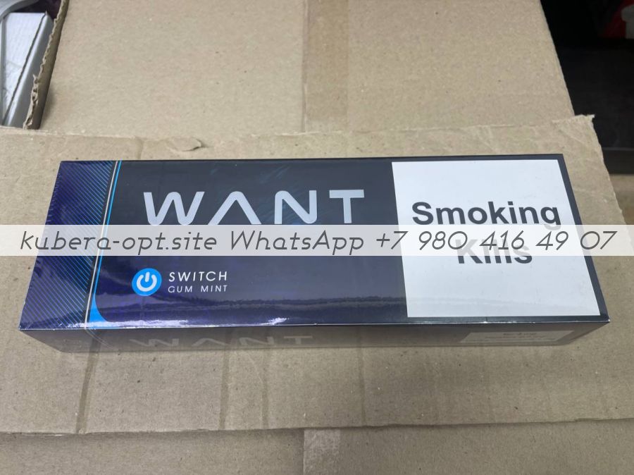Want Switch Gum Mint Duty Free (Вант с кнопкой мятная жвачка) минимальный заказ 1 коробка (50 блоков) можно миксом