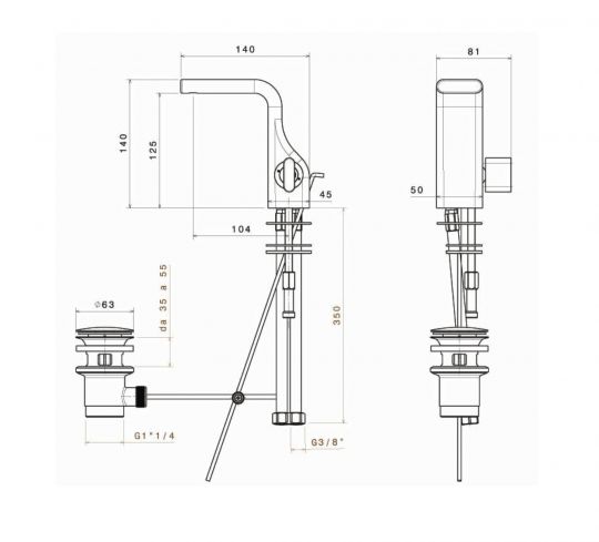 Смеситель Flaminia Noke Single Lever Bidet Mixer ФОТО