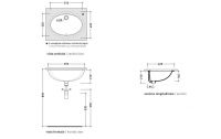 Раковина Flaminia Normale Euro Under-Counter Basin 51х35,5 схема 3