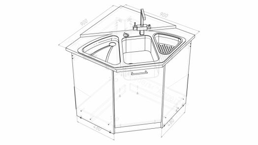 Кухонный гарнитур Сюита оптима 1800х2400 мм