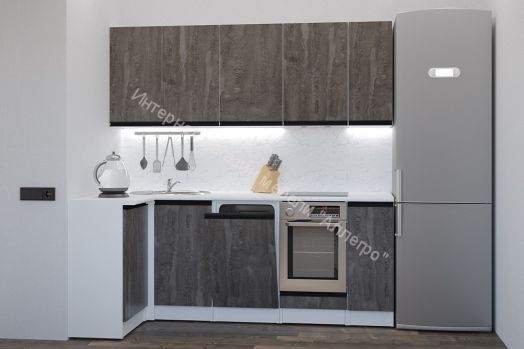 Кухонный гарнитур Ноктюрн прайм 400 1100х2000 мм