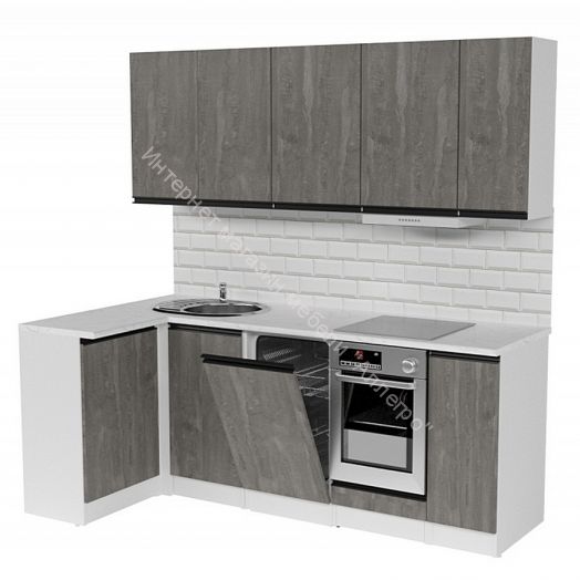 Кухонный гарнитур Ноктюрн прайм 400 1100х2000 мм