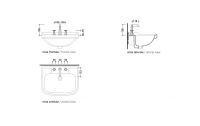 Смеситель Flaminia Evergreen High Basin 3-Holes Mixer схема 2