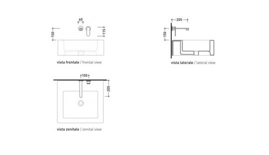 Смеситель Flaminia One Wall-Mounted Single-Lever Mixer 113059 ФОТО