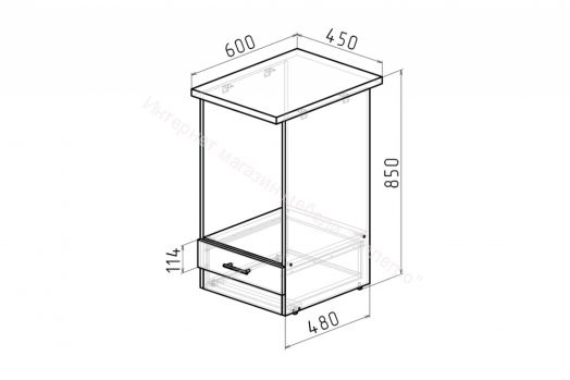 Кухонный гарнитур Амели прайм 400 1100х2000 мм