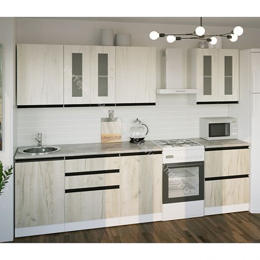 Кухонный гарнитур Паола компакт 2200 мм