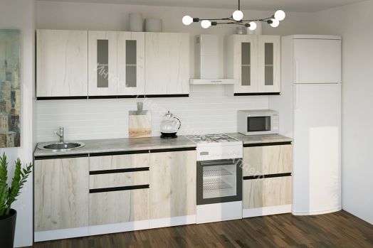 Кухонный гарнитур Паола компакт 2200 мм