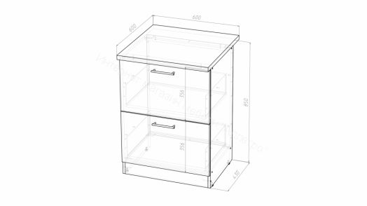 Кухонный гарнитур Паола компакт 2200 мм