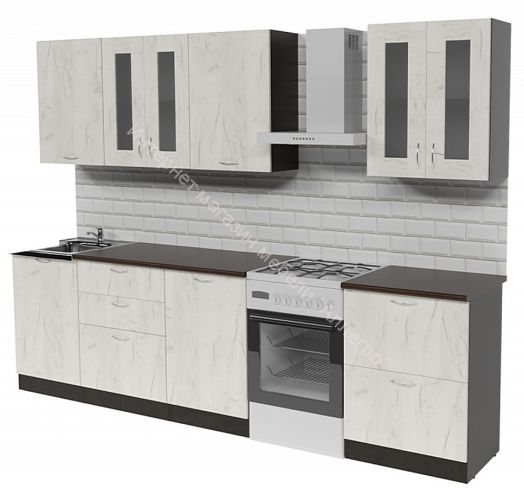 Кухонный гарнитур Лоретта компакт 2200 мм