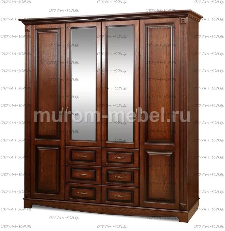 Шкаф 4-х створчатый Версаль 160х55х220