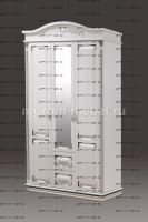Шкаф 3-х ств. с гнутым багетом Оливия Люкс