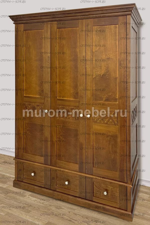 Шкаф 3-х ств. Дубрава