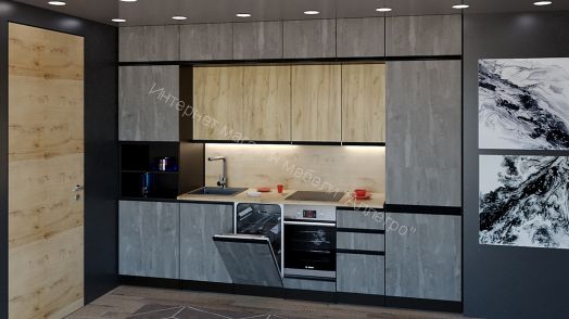 Кухонный гарнитур Адажио люкс 3000 мм