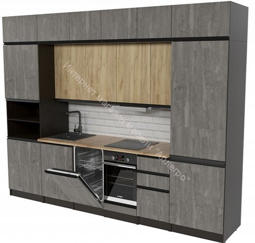 Кухонный гарнитур Адажио люкс 3000 мм