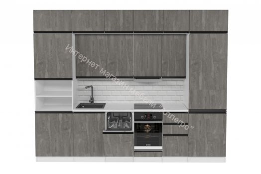 Кухонный гарнитур Ноктюрн люкс 3000 мм