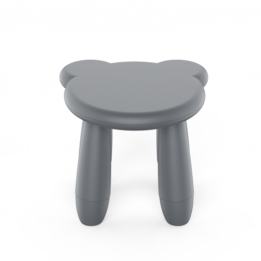 Табурет детский, пластиковый TEDDY (серый)