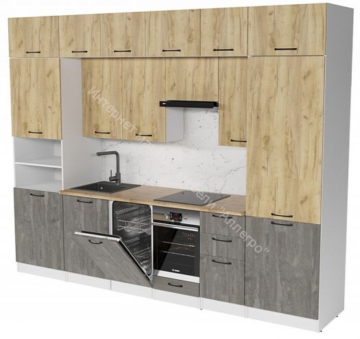 Кухонный гарнитур Сапфир 3000 мм