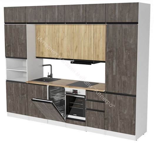 Кухонный гарнитур Сапфир 2 экстра 3000 мм