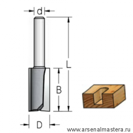 Фреза пазовая WPW 8.0 x 25 x 57 x 8 P240805