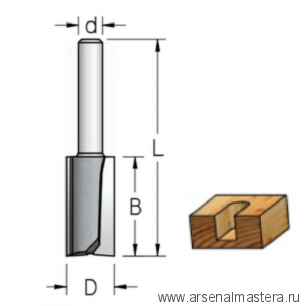 Фреза пазовая 10 x 25 x 57 x 8 WPW P241005