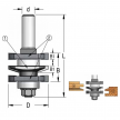 Фреза концевая мебельные фасады профиль-контрпрофиль не требует пересборки 41 x 22 x 84 x 8 WPW RGD5005