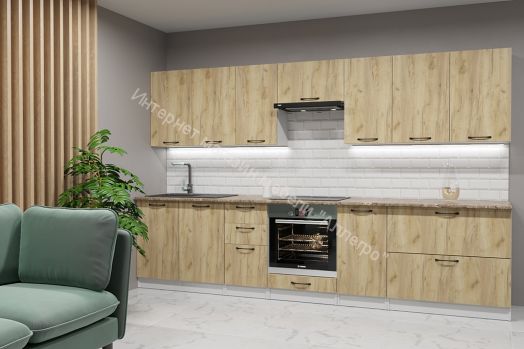 Кухонный гарнитур Янтарь 3000 мм