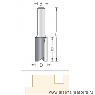 Фреза пазовая 16.0 x 38.0 x 79 x 12 DIMAR 1070769