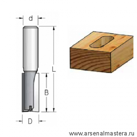 Фреза пазовая врезная 18.0 x 25 x 67 x 12 WPW PT41802