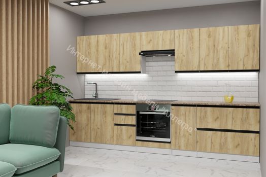 Кухонный гарнитур Янтарь экстра 3000 мм