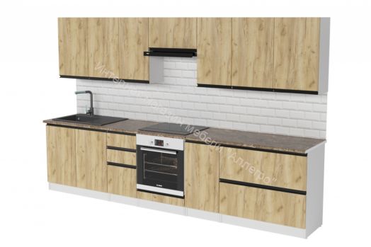 Кухонный гарнитур Янтарь экстра 3000 мм