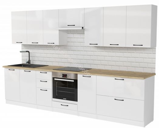 Кухонный гарнитур Жасмин экстра 1 3000 мм