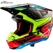 Шлем Alpinestars S-M5 Action 2, Черно-желто-красный