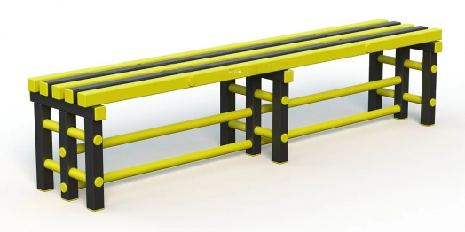 Скамья пластиковая для бассейна  2000х420х450 мм