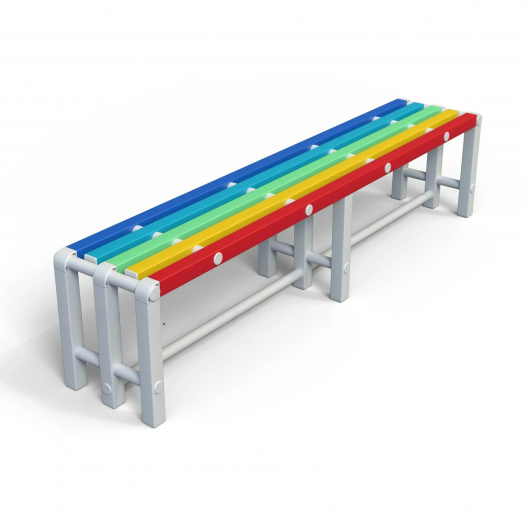 Скамья пластиковая для бассейна  2000х376х450мм