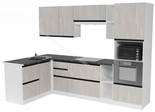 Кухонный гарнитур Сюита мега прайм 1500х2700 мм