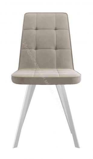 Стул Dikline 207 B03 BEIGE Ножки белые, Бежевый