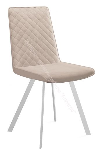 Стул Dikline 202 B03 BEIGE Ножки белые