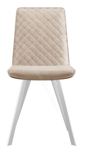 Стул Dikline 202 B03 BEIGE Ножки белые