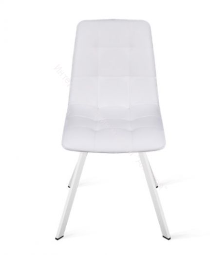 Стул Бруно (паук Т2) (Белый муар/Кожзам Белый)