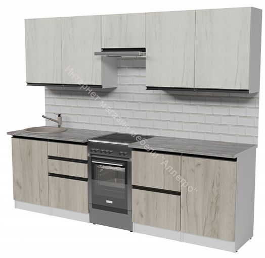 Кухонный гарнитур Паола мега 2500 мм