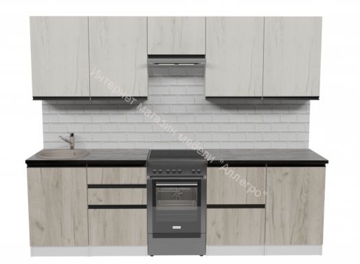 Кухонный гарнитур Паола мега 2500 мм