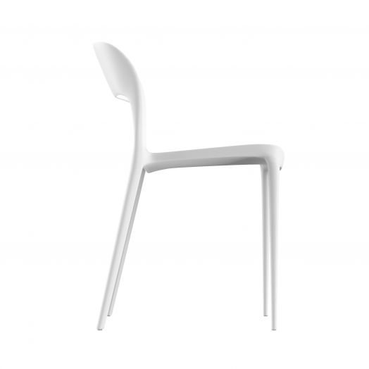 Стул пластиковый, штабелируемый ECLIPSE (белый)
