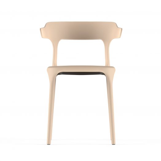 Стул пластиковый, штабелируемый ENOVA (бежевый)
