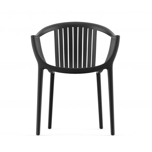 Стул пластиковый, штабелируемый ESCALATE (черный)