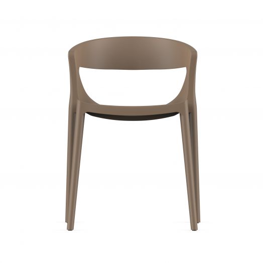 Стул пластиковый, штабелируемый EVOK (капучино)