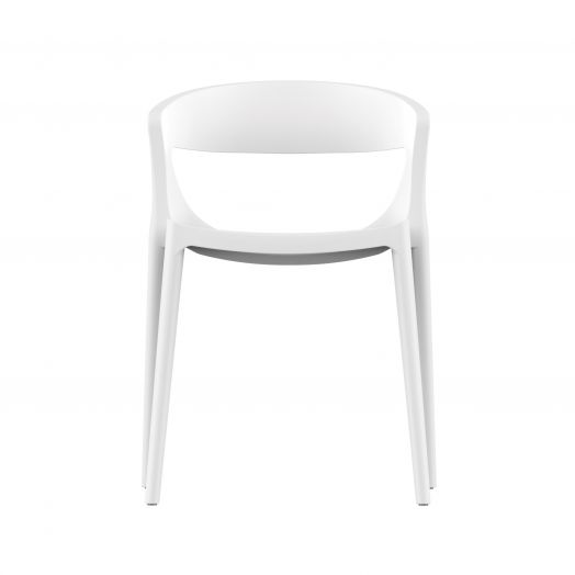 Стул пластиковый, штабелируемый EVOK (белый)