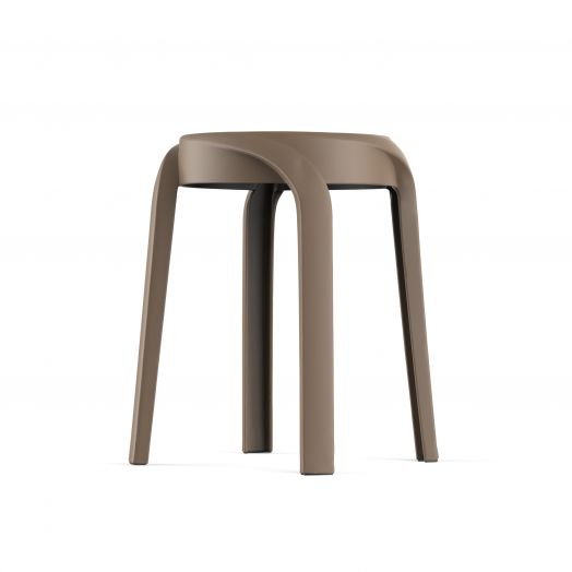 Табурет пластиковый, штабелируемый ECLER (капучино)