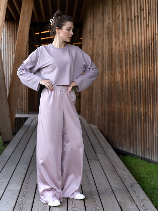 Брюки из эвкалипта в цвете туман