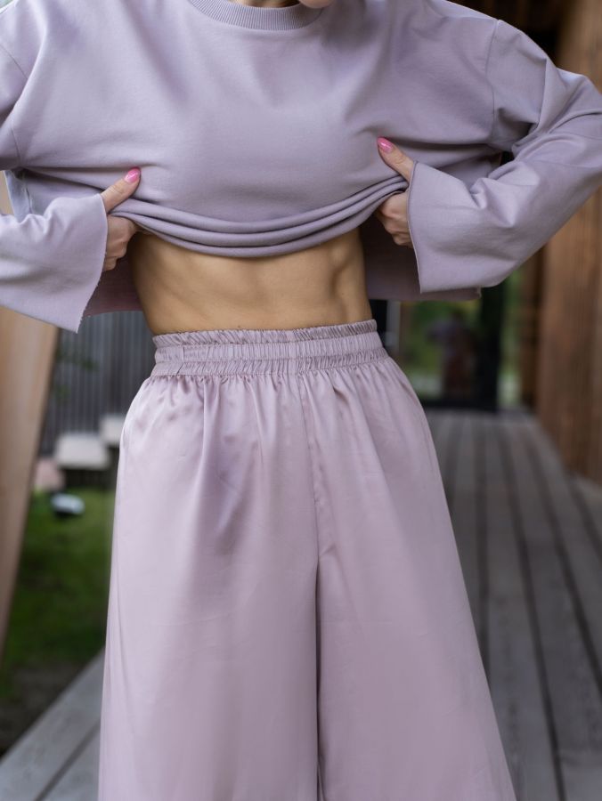 Брюки из эвкалипта в цвете туман